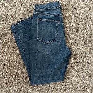 Abercrombie & Fitch Curve Love Ankle Straight Ultra High Rise Denim Jeans